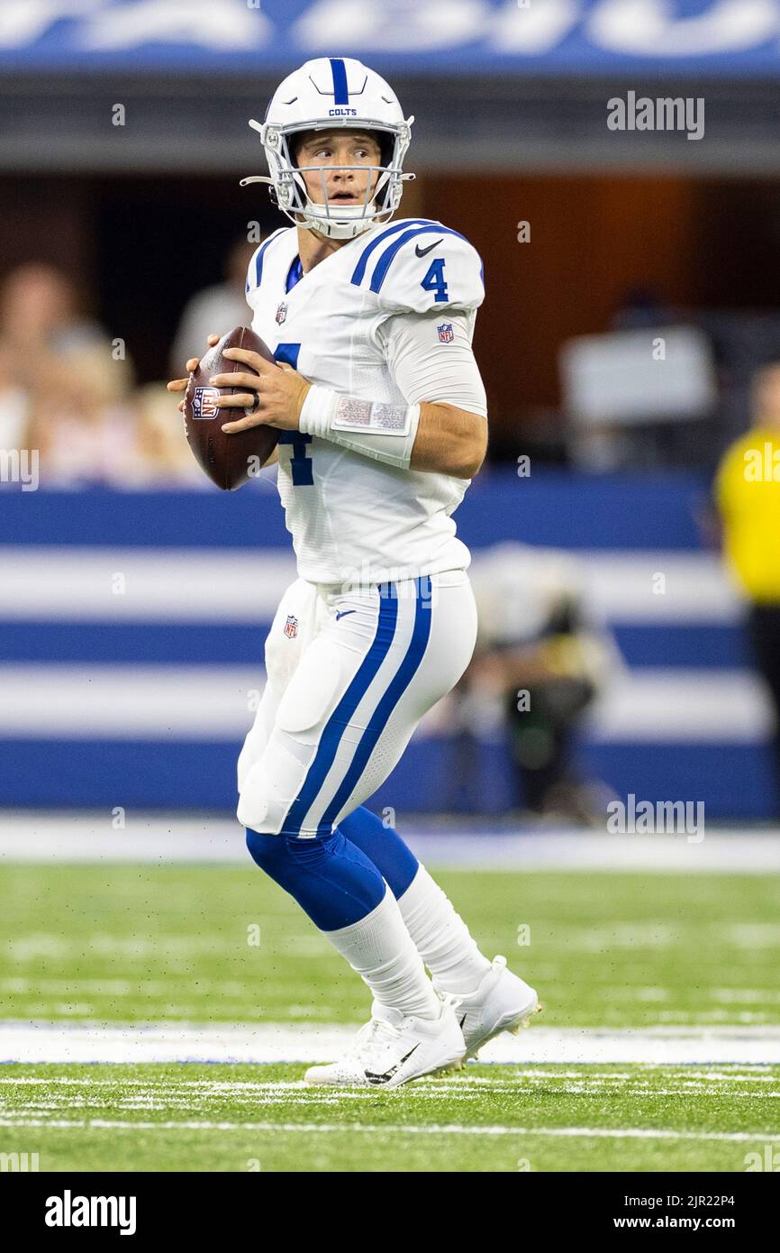 August 20, 2022 Indianapolis Colts quarterback Sam Ehlinger (4) sets