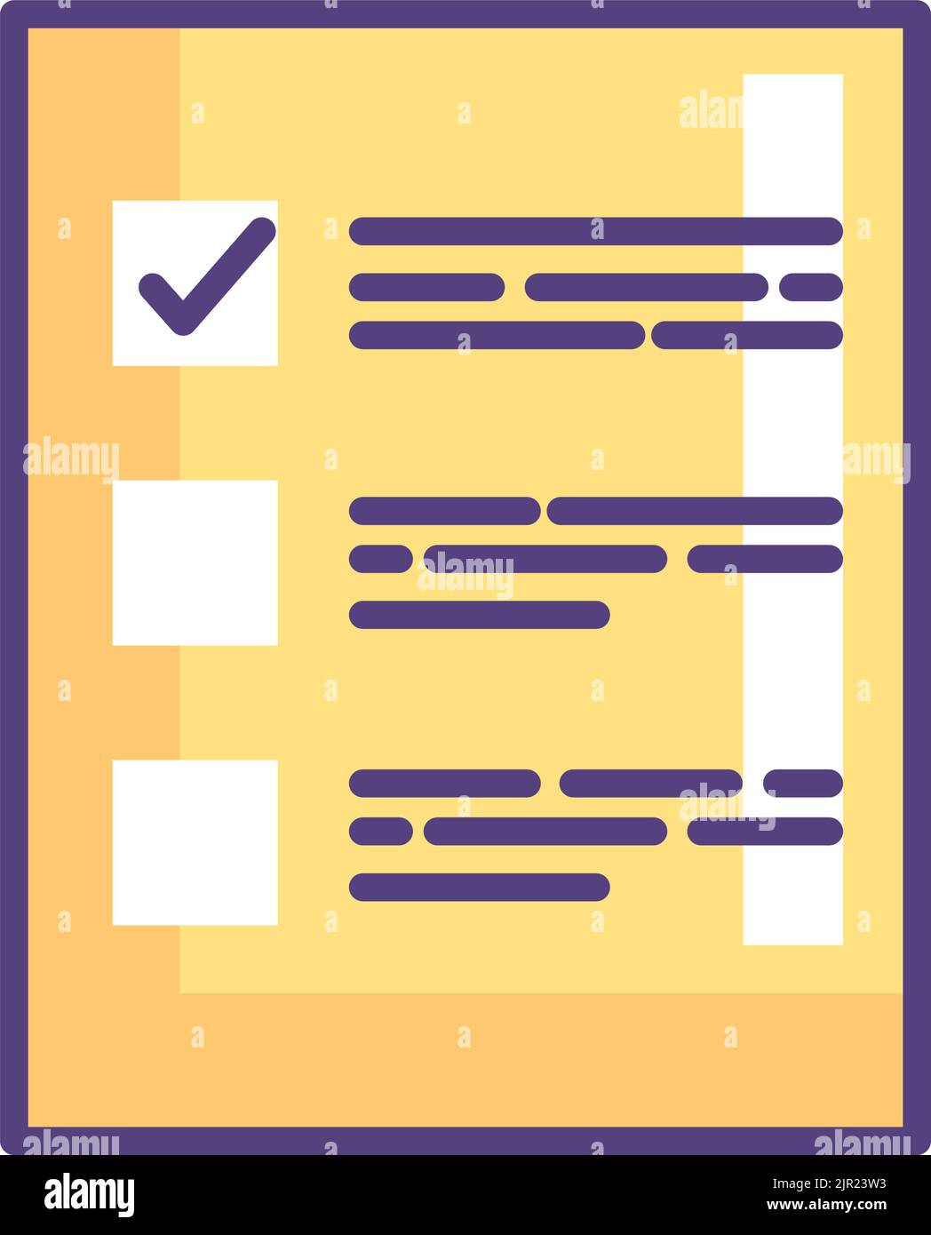 document file checklist Stock Vector Image & Art - Alamy
