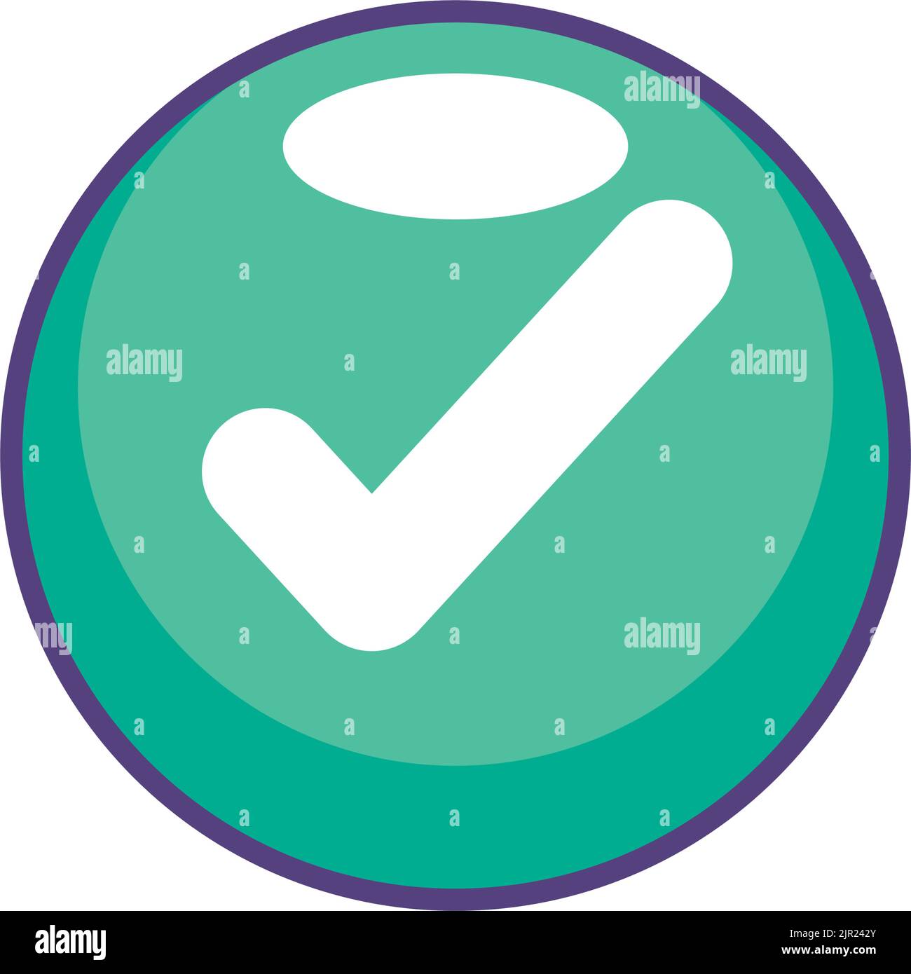 check-symbol-in-button-stock-vector-image-art-alamy