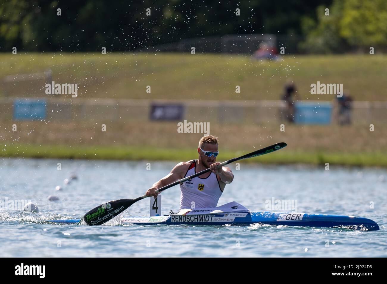 Bavaria, Oberschleißheim: 21 August 2022, Canoe: European Championship ...