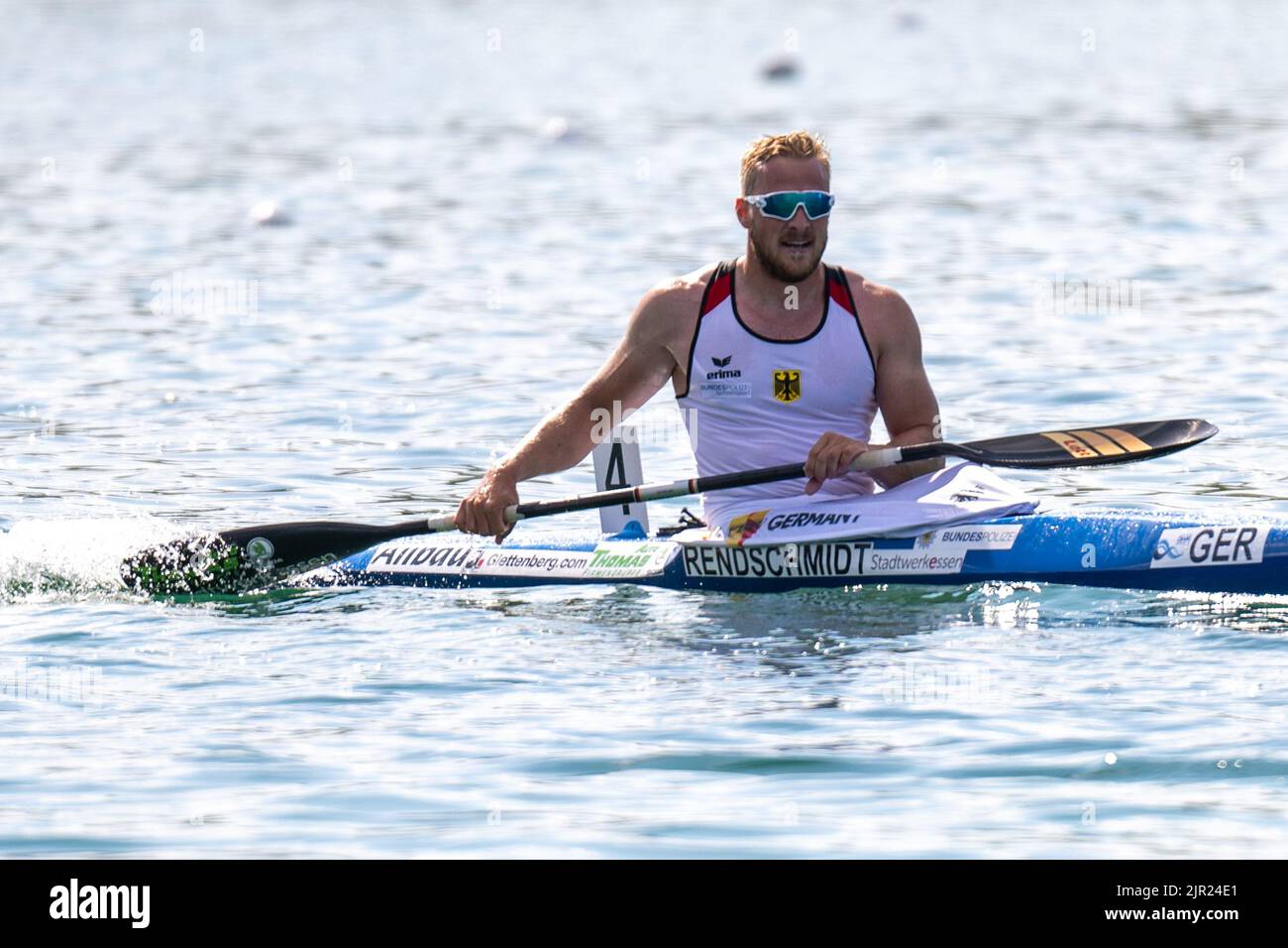 Bavaria, Oberschleißheim: 21 August 2022, Canoe: European Championship ...