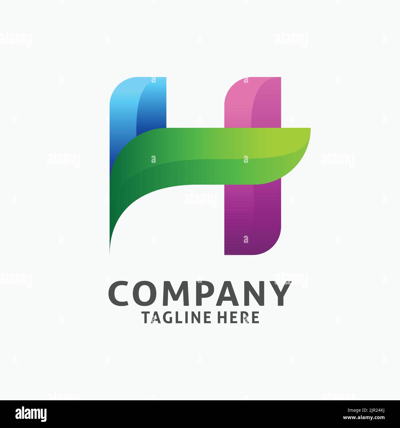 Letter H modern logo design Stock Vector Image & Art - Alamy