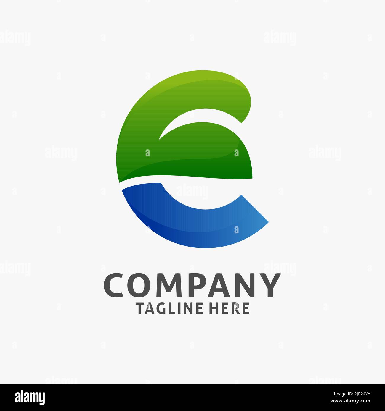Letter E leaf logo design Stock Vector Image & Art - Alamy