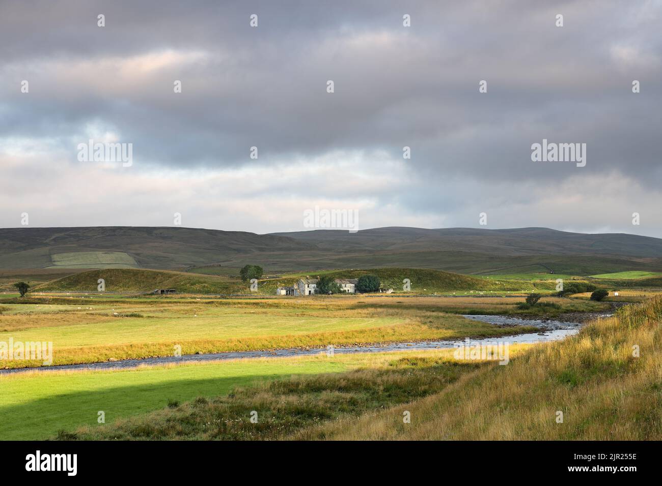 Wheysike House and the River Tees, Forest-in-Teesdale, County Durham, UK Stock Photo