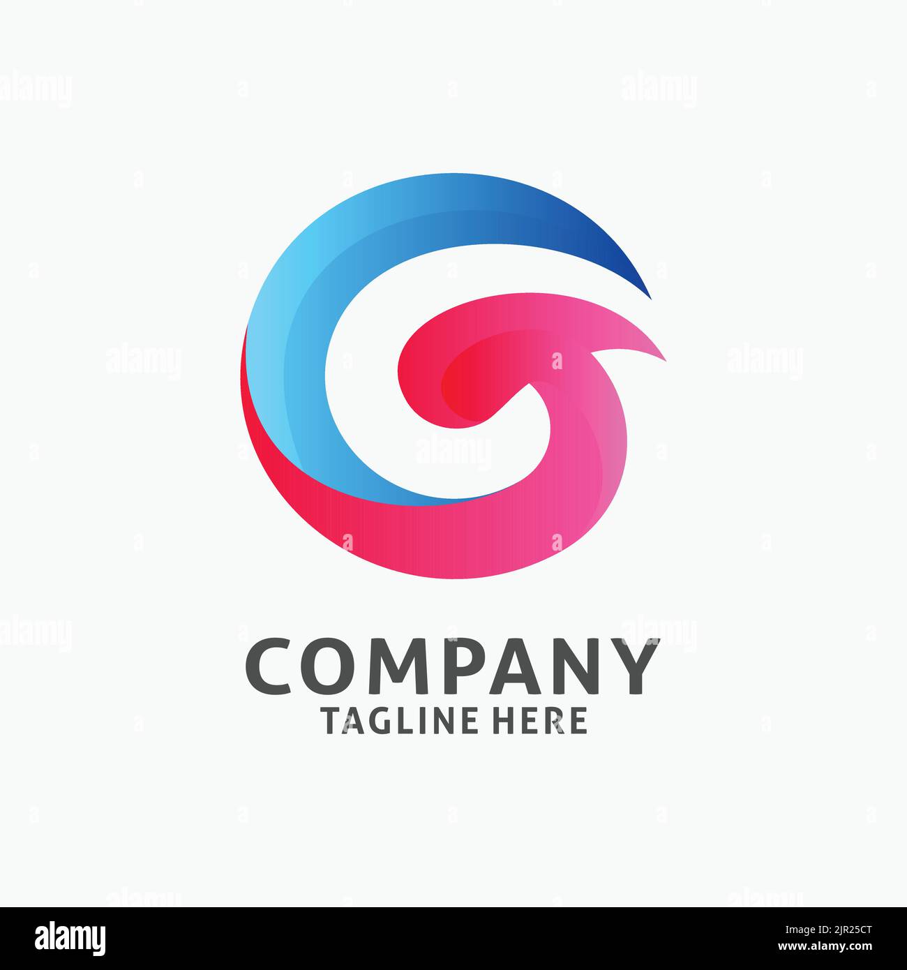 Letter g unique logo design stock vector image art alamy