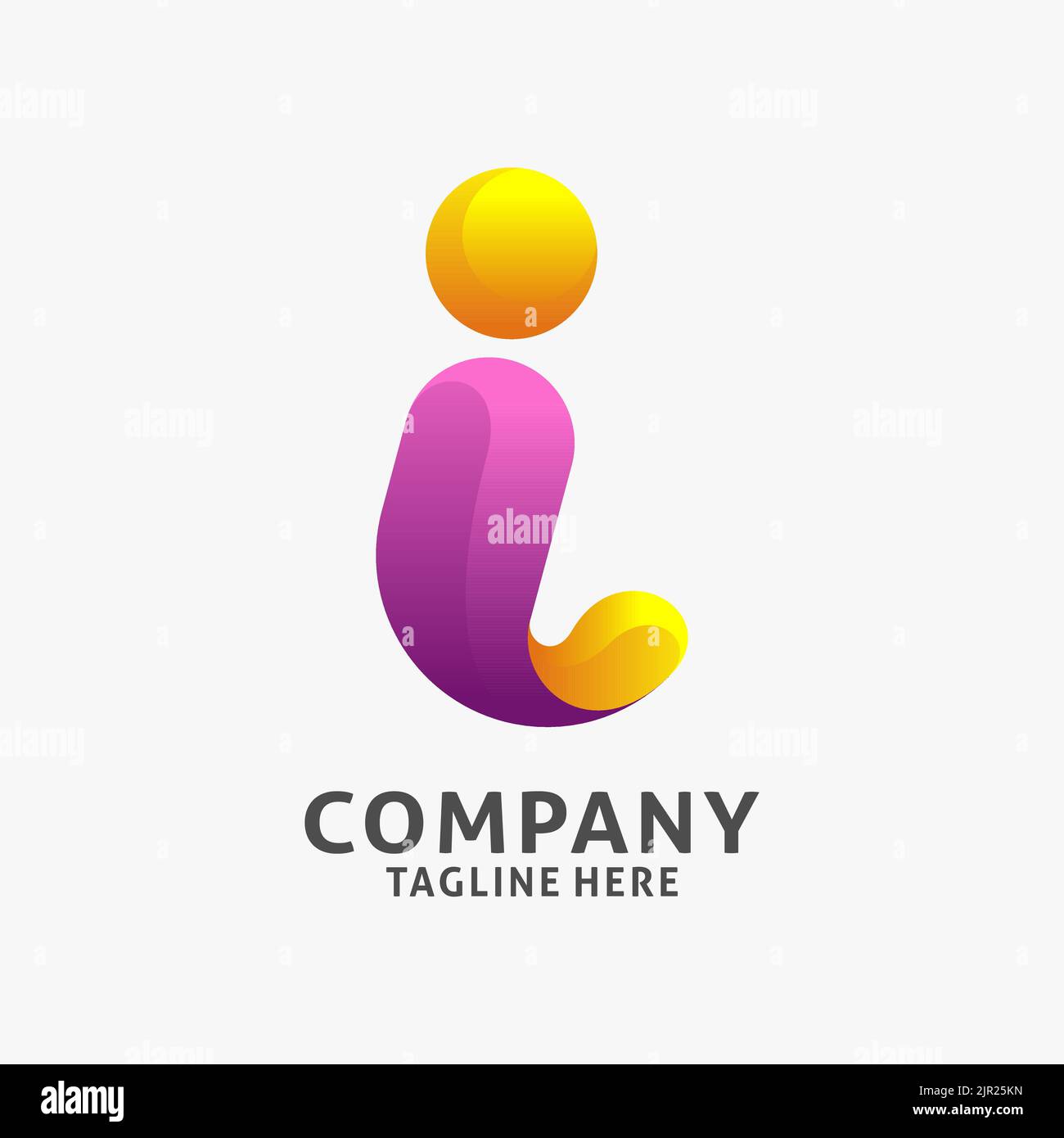 Letter i modern logo design Stock Vector Image & Art - Alamy image.