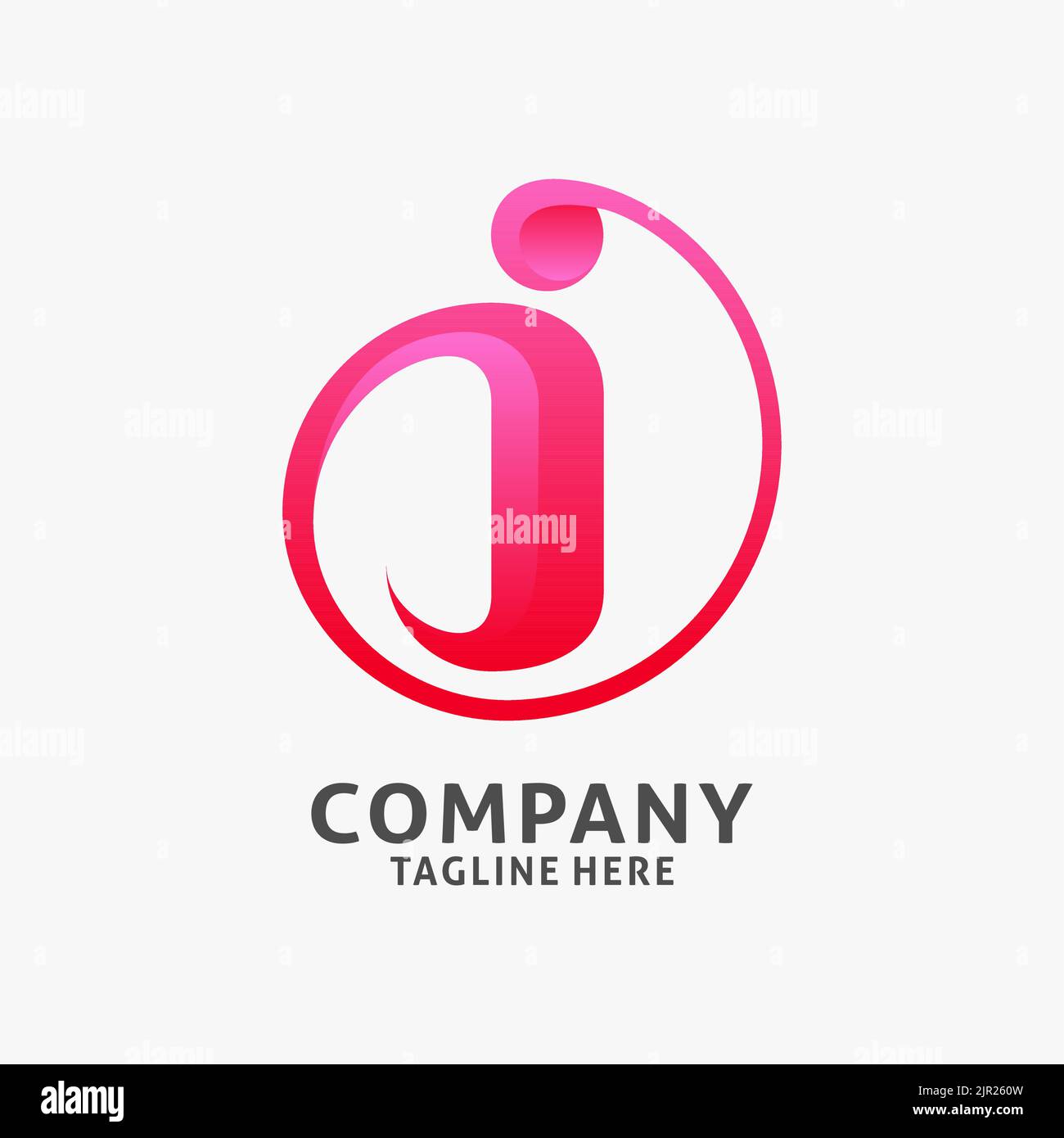 Letter i round logo design Stock Vector Image & Art - Alamy