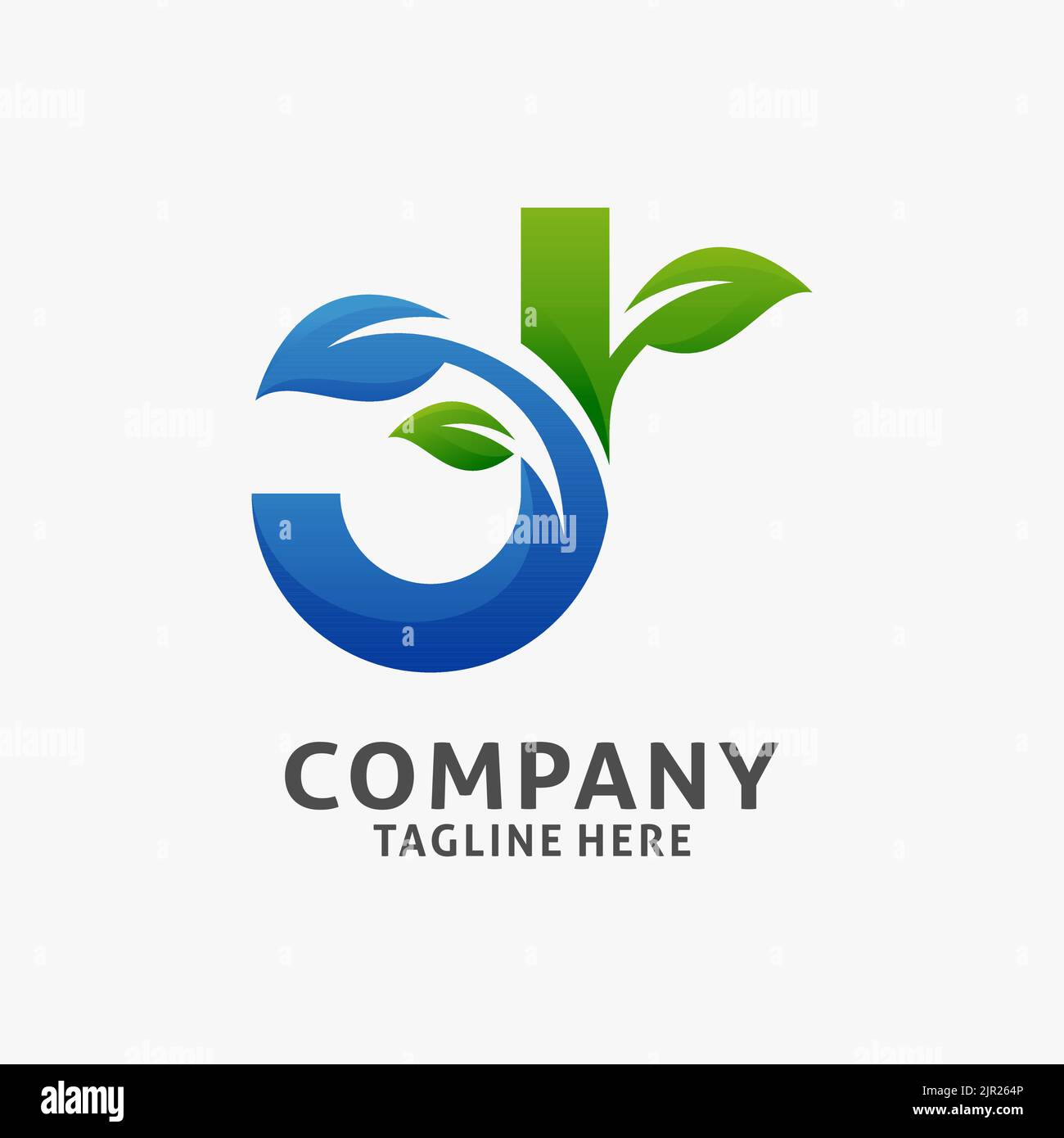 Letter J leaf logo design Stock Vector Image & Art - Alamy