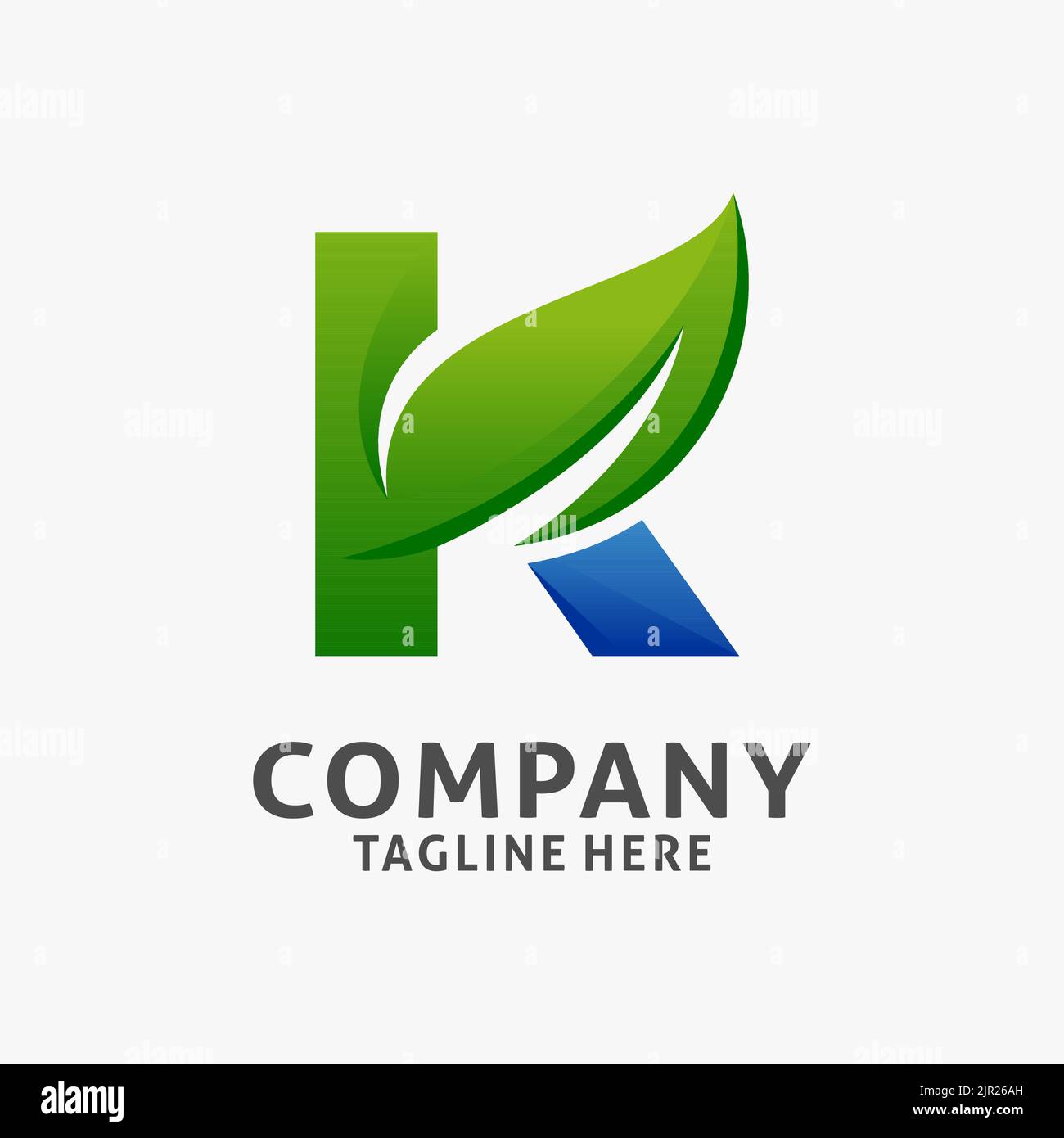 Letter K leaf logo design Stock Vector Image & Art - Alamy