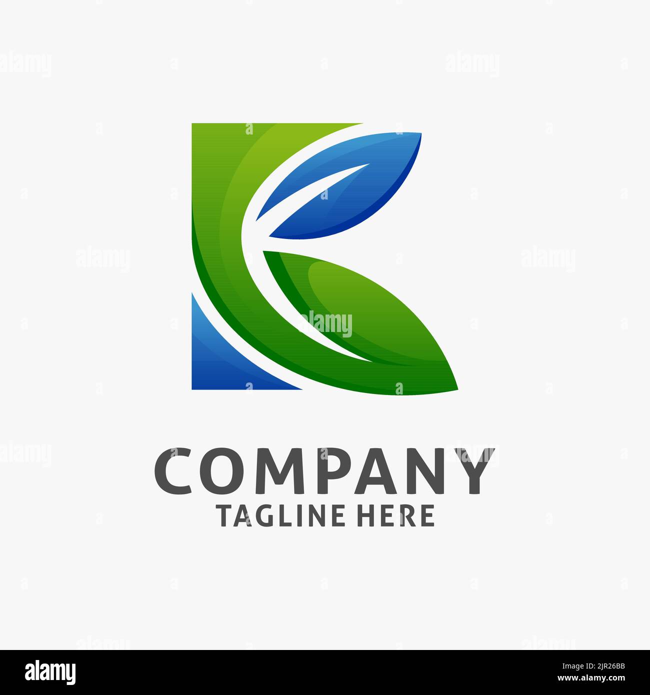 Letter K leaf logo design Stock Vector Image & Art - Alamy
