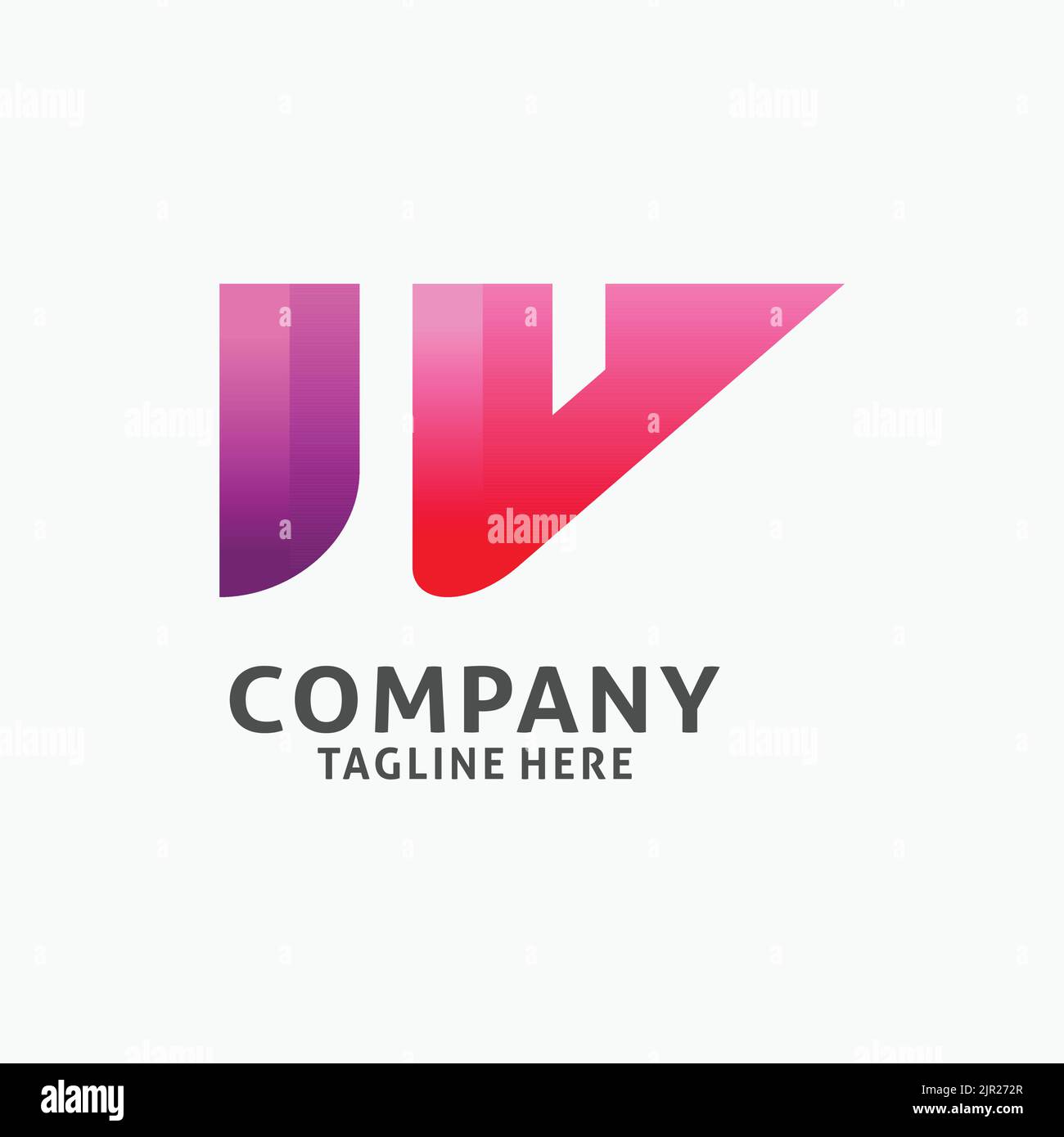 Letter W unique logo design Stock Vector Image & Art - Alamy