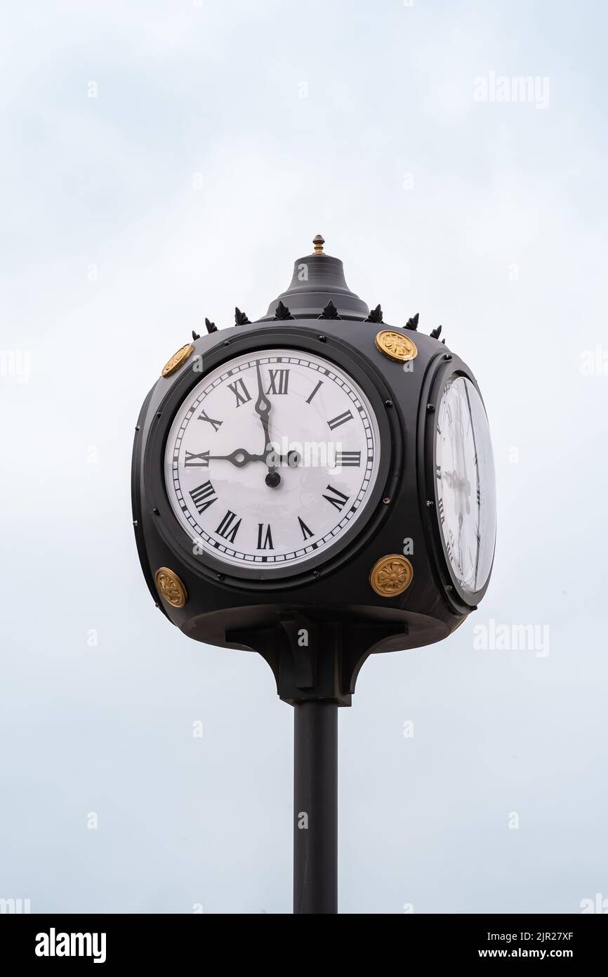 public clock for city square under the open sky Stock Photo Alamy