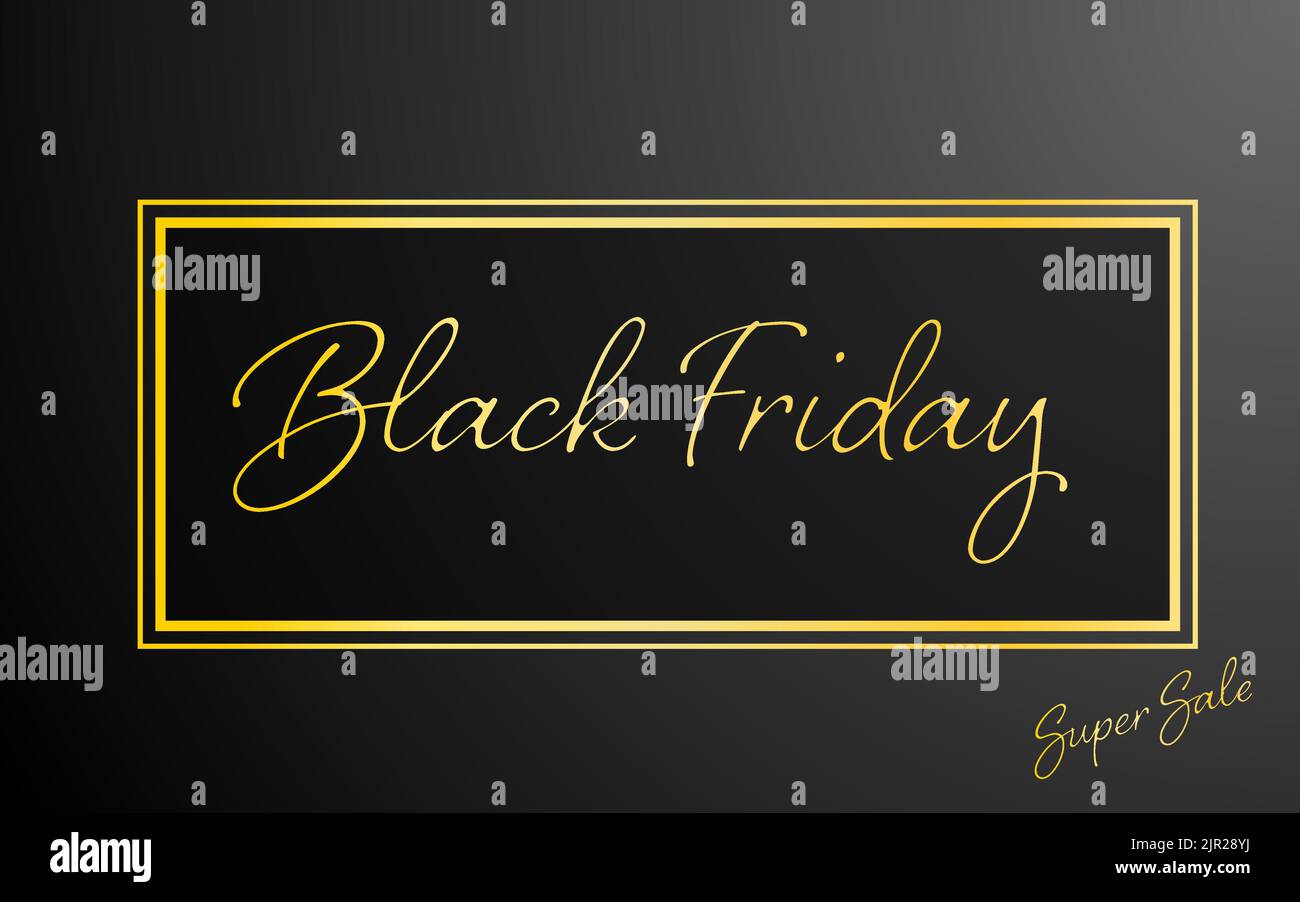 Black Friday Backgrounds  graphics, black title frame on gold