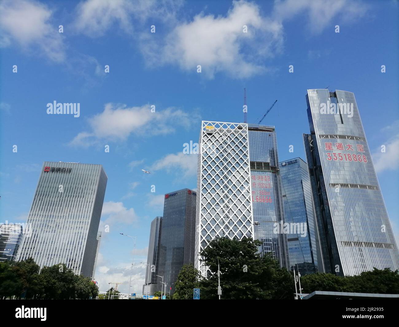 Shenzhen, China architectural landscape of Bao'an central district and