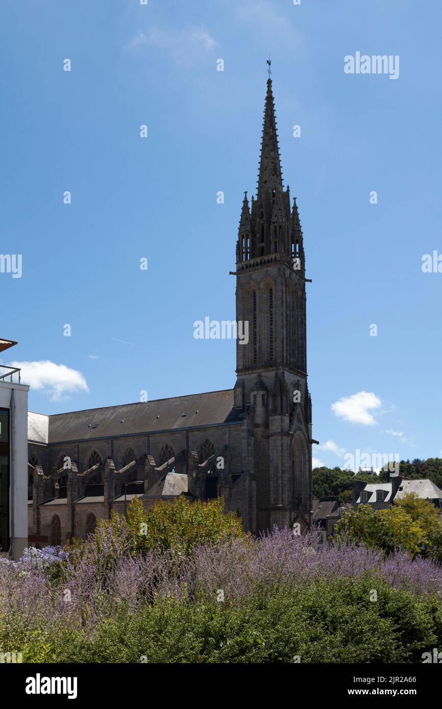 The SaintMathieu church in the city of Quimper in the Finistère
