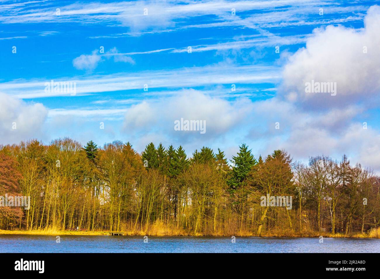 Germa View Natural beautiful panorama view with lake river walking pathway and ...