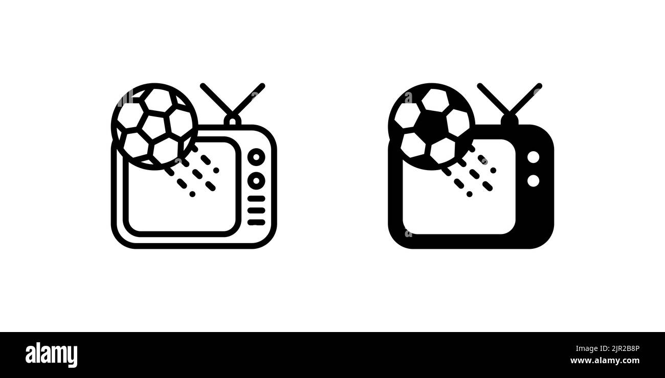 Streaming tv football Black and White Stock Photos and Images