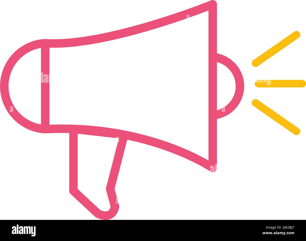 red megaphone sound neon Stock Vector Image & Art Alamy