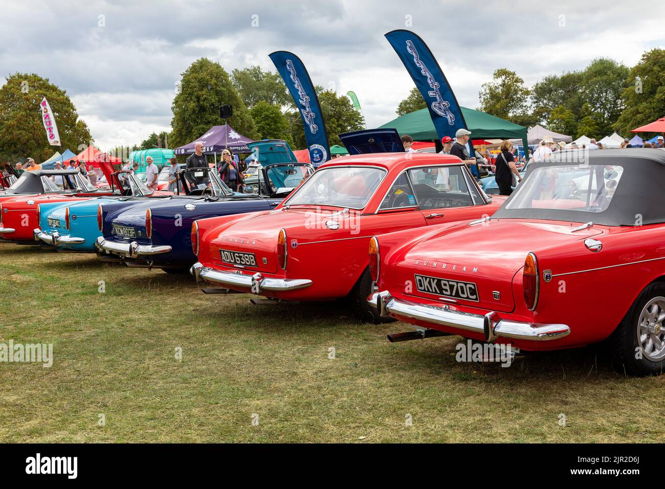Tiger Sunbeams at Capel vintage car show, Surrey , England Stock Photo