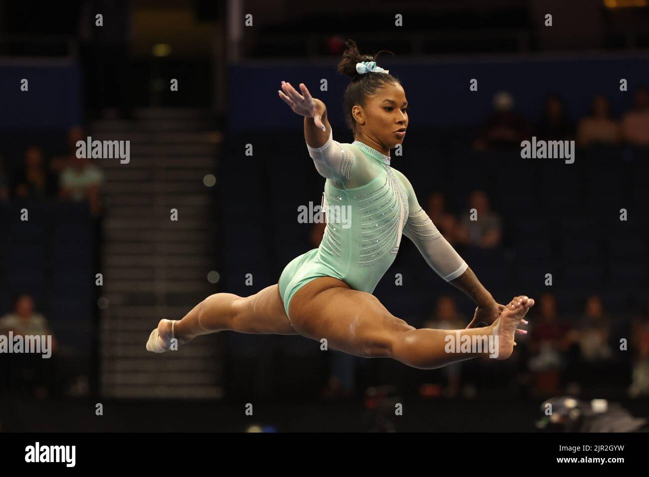 August 19, 2022: Jordan Chiles (World Champions Centre) during the ...