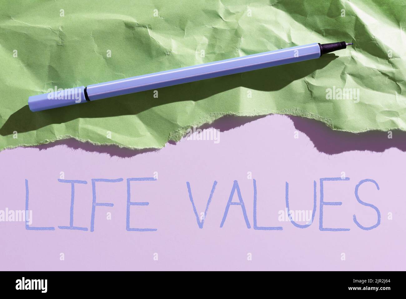 Conceptual caption Life Values. Business approach things that you