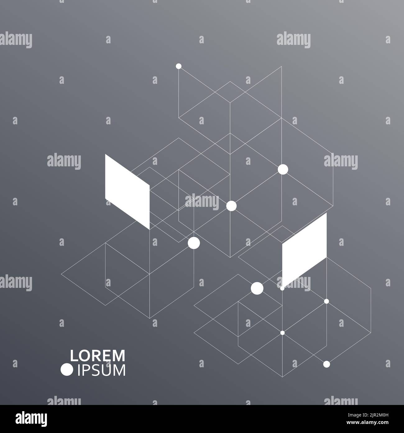 Vector Hexagons Pattern. Connection, genetic, science, chemicaland and ...