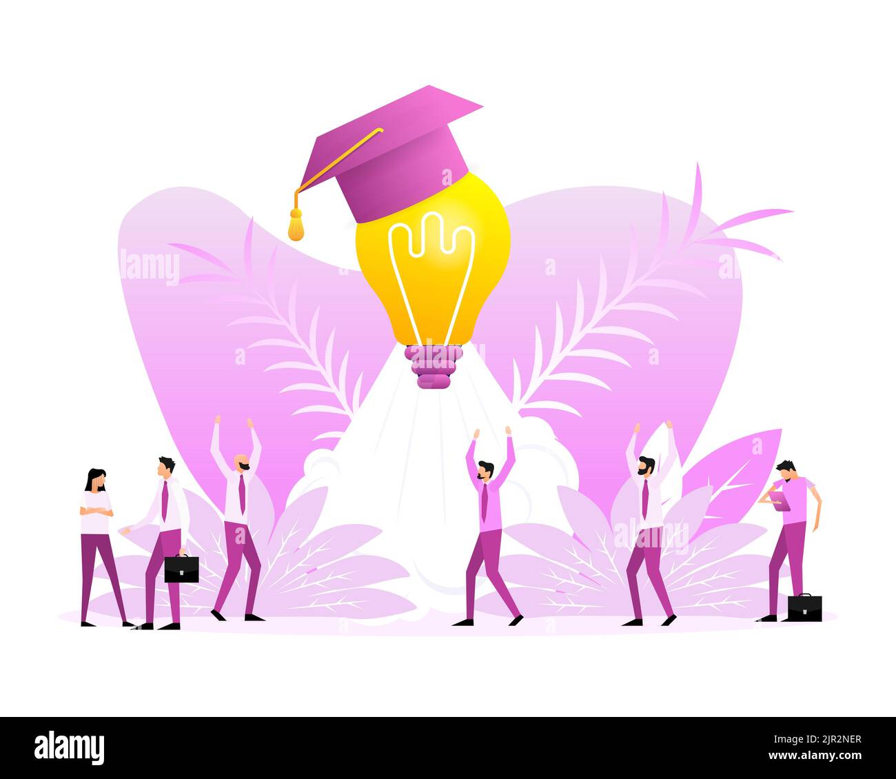 Innovation Business idea, Creative mind, solution to solve problem. Vector illustration. Stock Vector