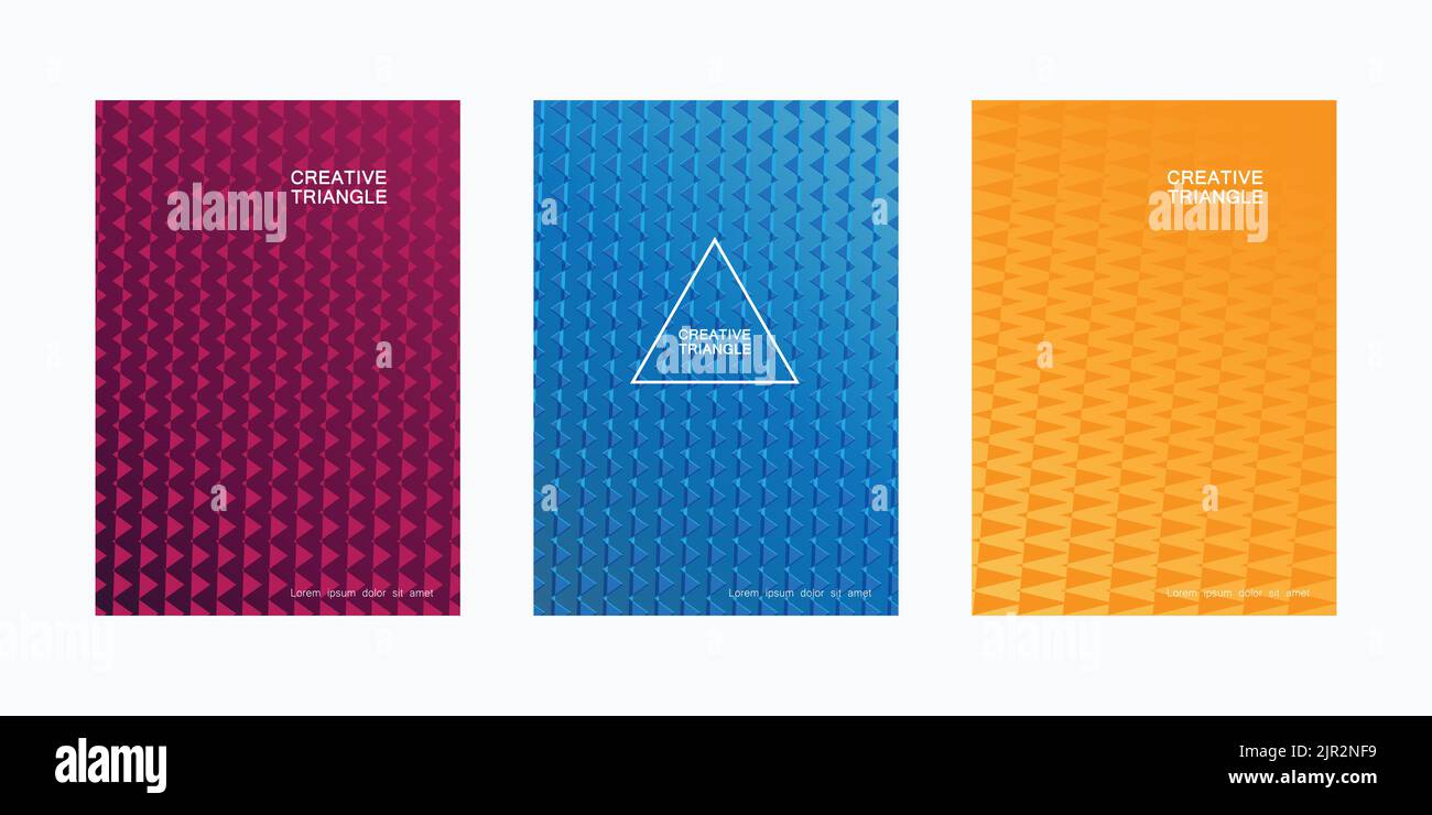 Vector Triangle Pamphlet Abstract Triangle Business Brochure / Design Vector Template / Simple ...