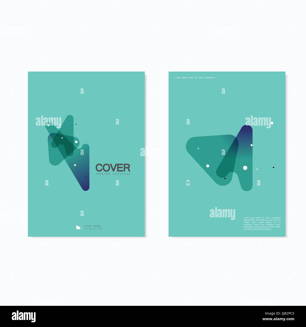 Abstract Cover Brochure Design / Vector Geometry Shape Abstract Background Stock Vector