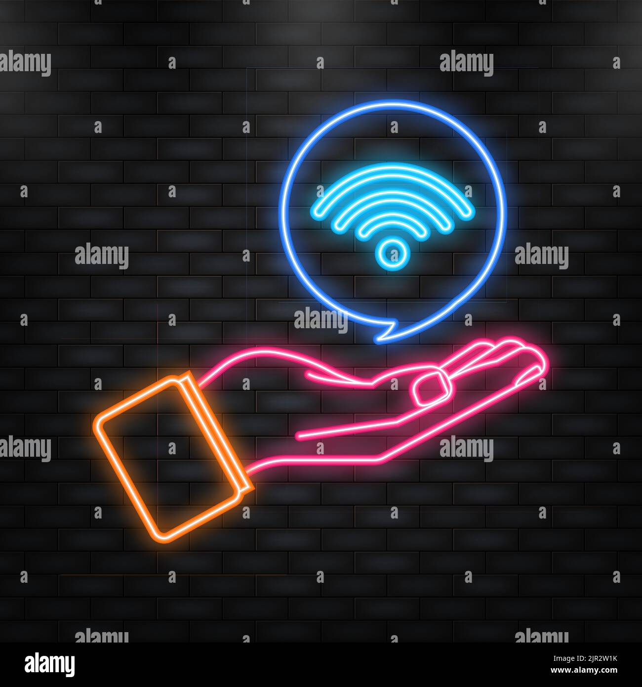 Wifi free. Internet network. 3d vector icon. Isometric vector Stock Vector