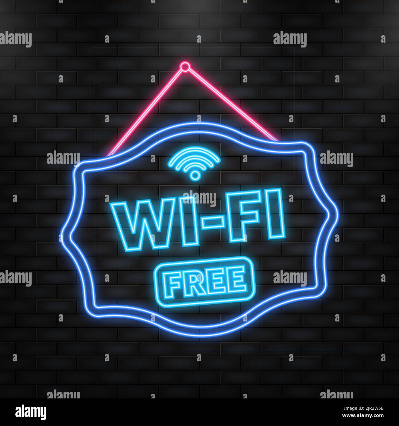 Wifi free. Internet network. 3d vector icon. Isometric vector Stock Vector