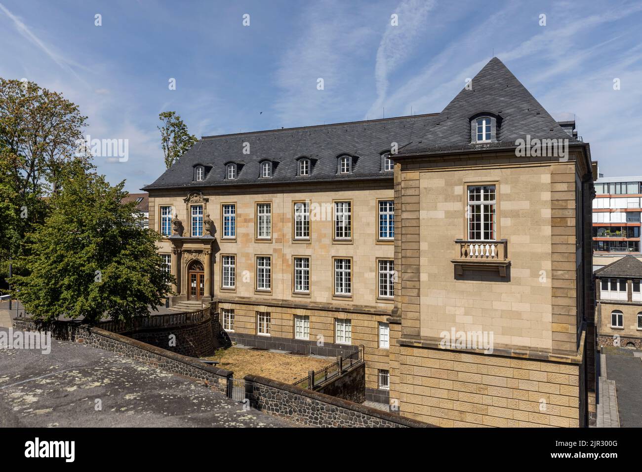 Bonn university philosophy building on a bright summer day Stock Photo