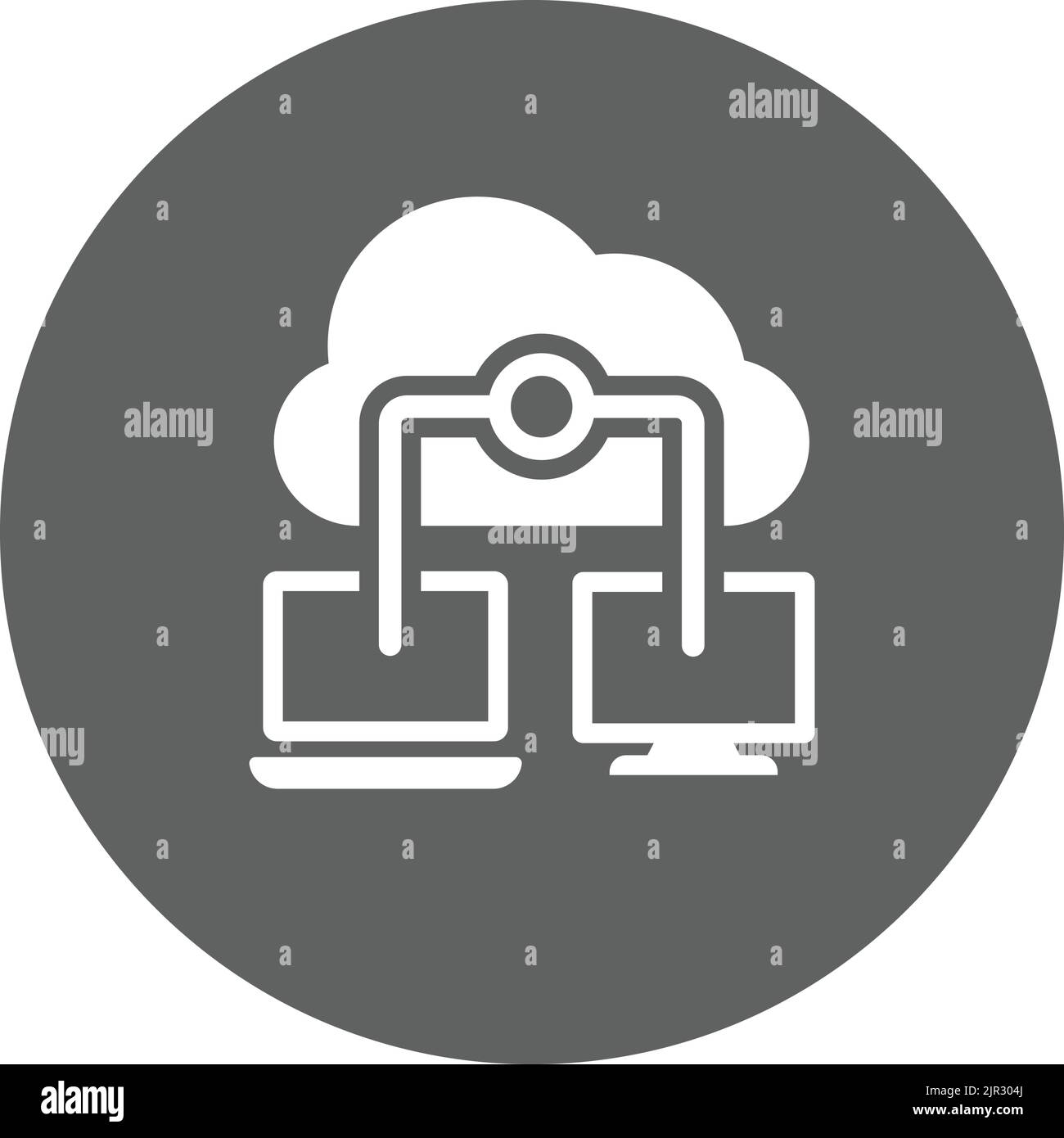 Cloud Computer Connection Icon Simple Editable Vector EPS File cloud-computer-connection-icon-simple-editable-vector-eps-file