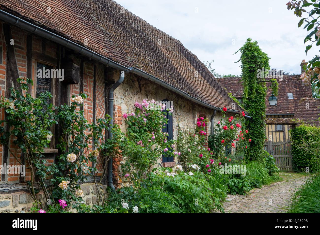 Tourist destination, one of most beautiful french villages, Gerberoy