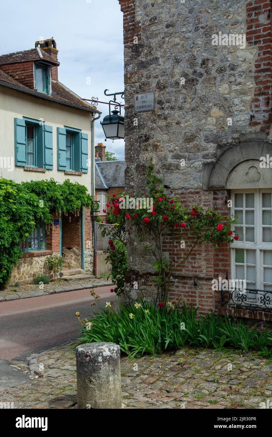 Tourist destination, one of most beautiful french villages, Gerberoy