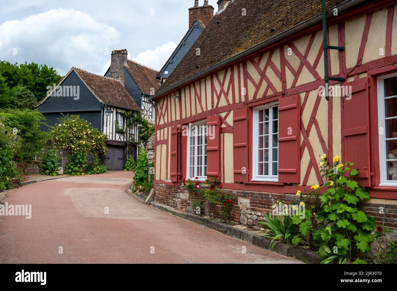 Tourist destination, one of most beautiful french villages, Gerberoy