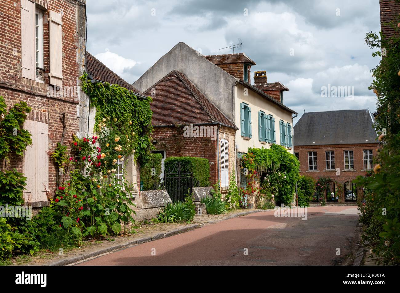 Tourist destination, one of most beautiful french villages, Gerberoy