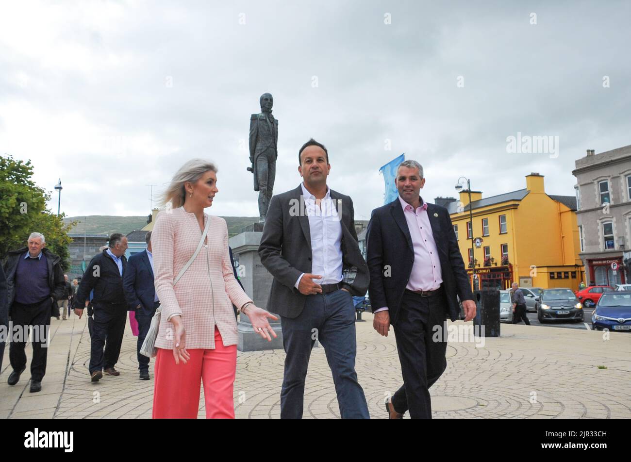 Leo Varadkar traveled to Bantry this morning to meet with Bantry locals. Stock Photo