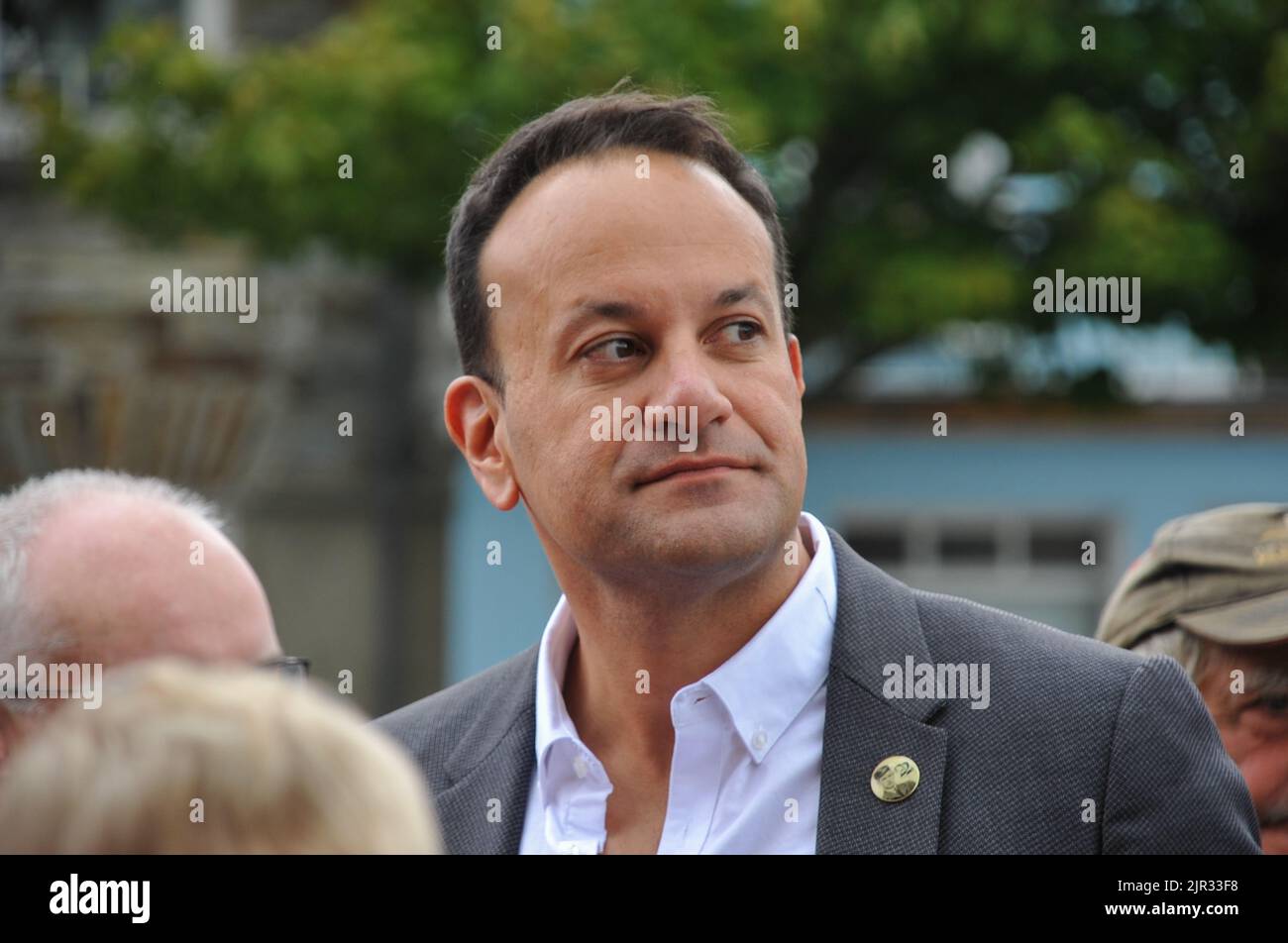 Leo Varadkar traveled to Bantry this morning to meet with Bantry locals. Stock Photo