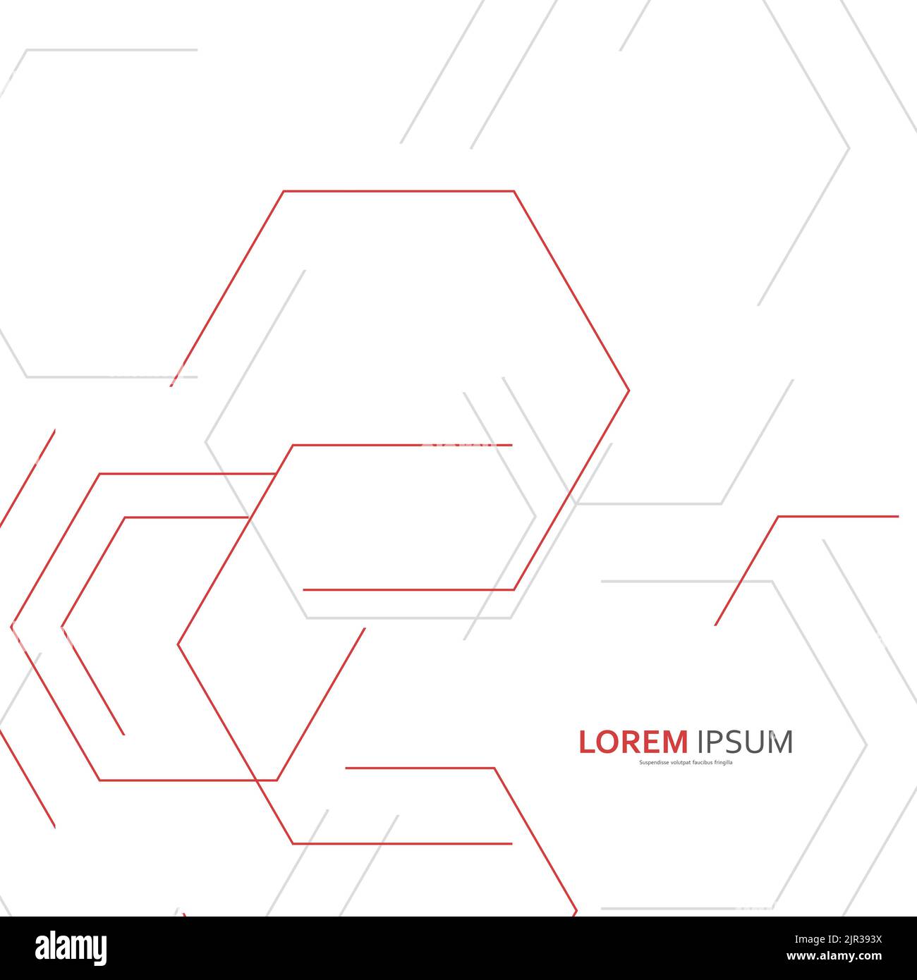 Creative Background Large Hexagons / Vector For Advertising Purposes Stock Vector