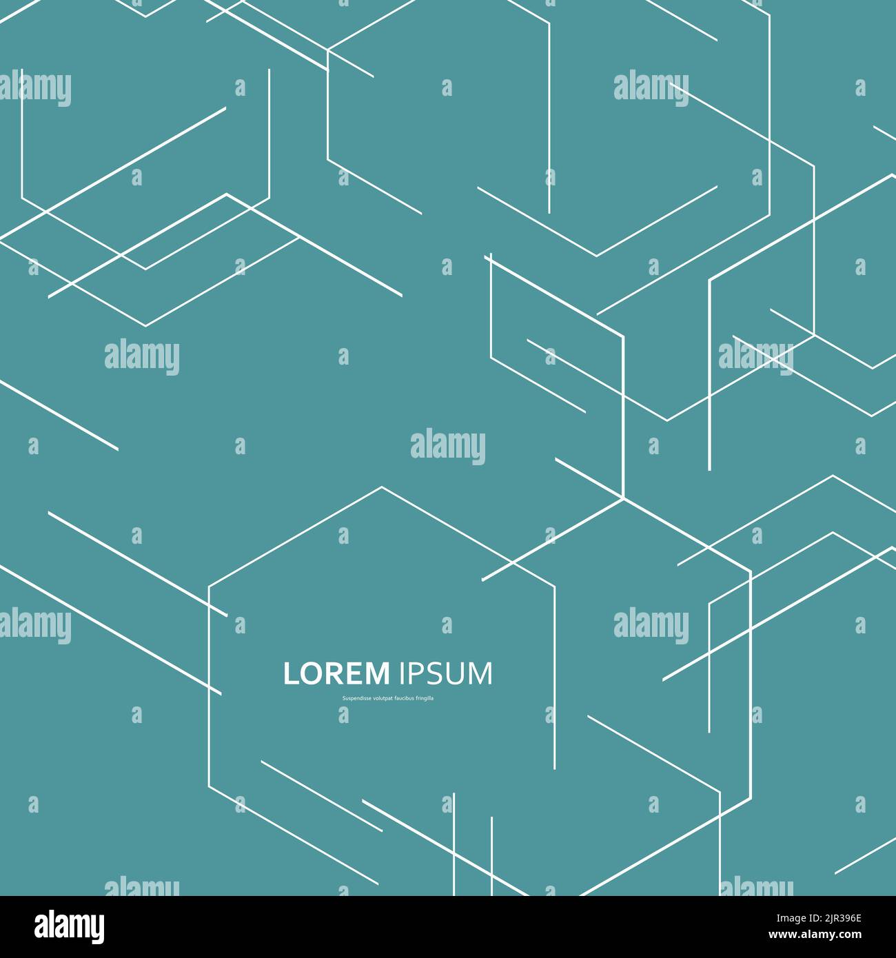 Creative Background Large Hexagons / Vector For Advertising Purposes Stock Vector