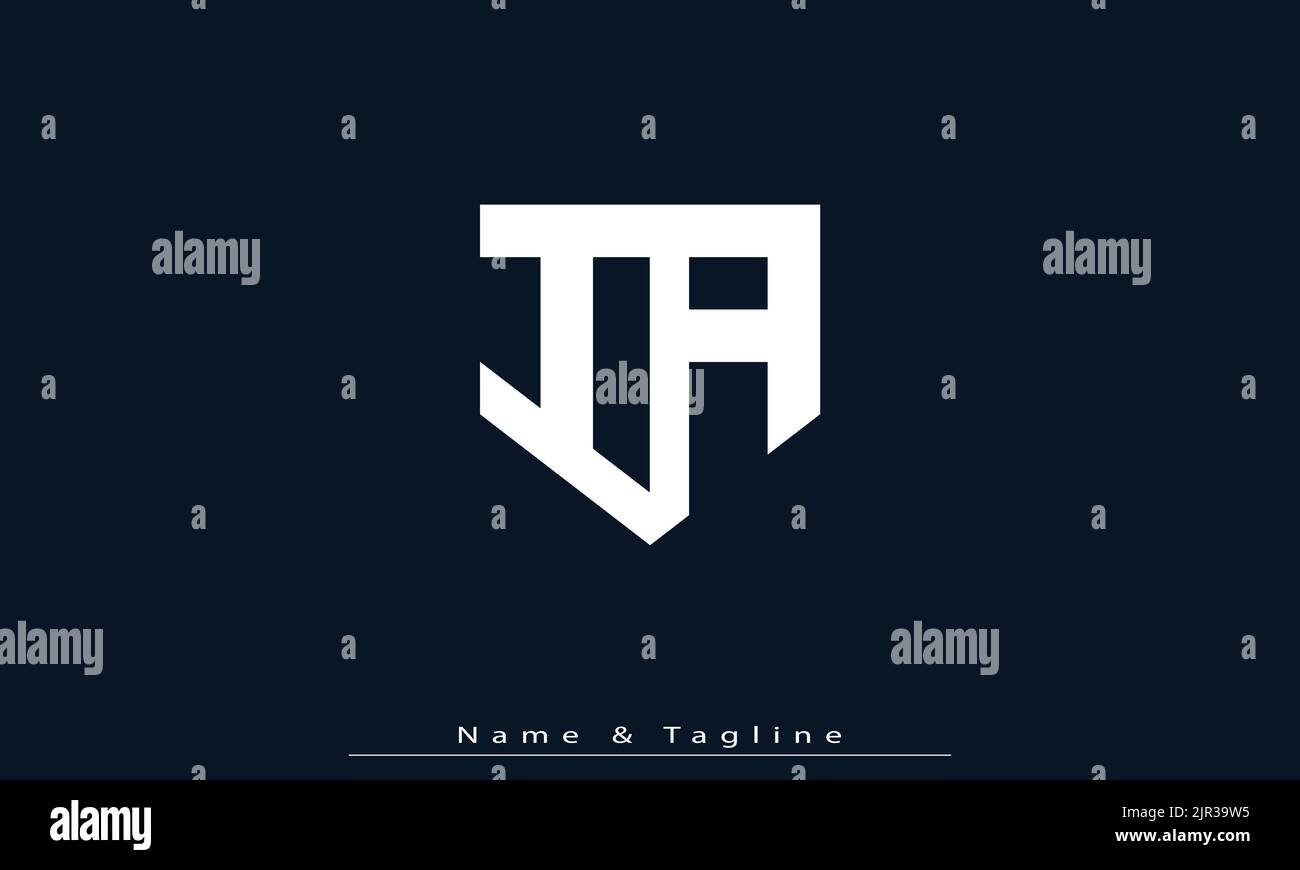 Alphabet letters Initials Monogram logo IA , AI Stock Vector