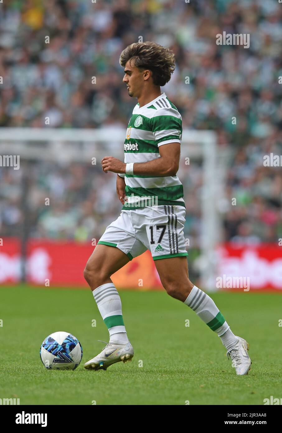 Glasgow, Scotland, 21st August 2022. Jota of Celtic during the cinch ...