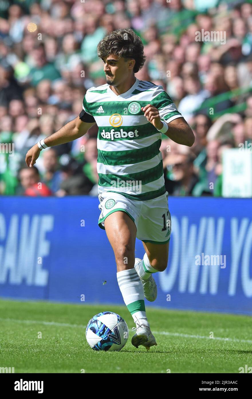 Glasgow, Scotland, 21st August 2022. Jota of Celtic during the cinch ...