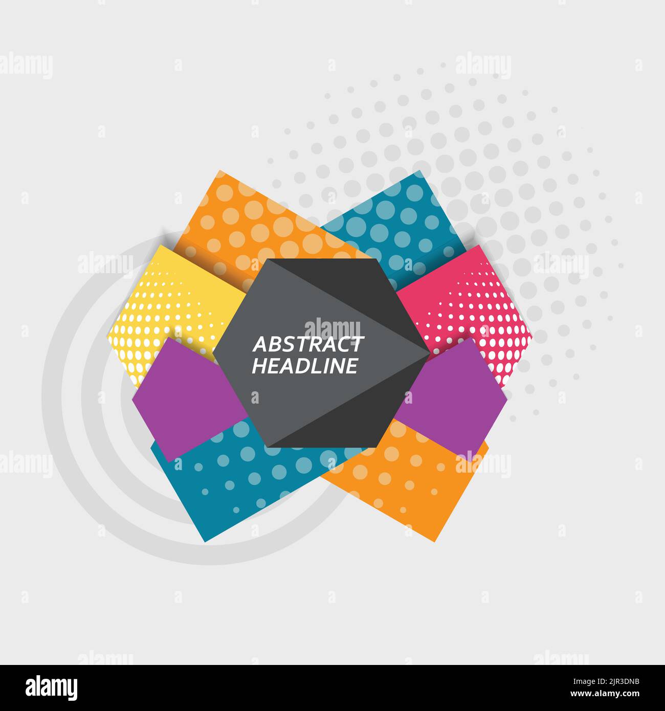 Vector abstract hexagonal background with halftone Stock Vector Image ...
