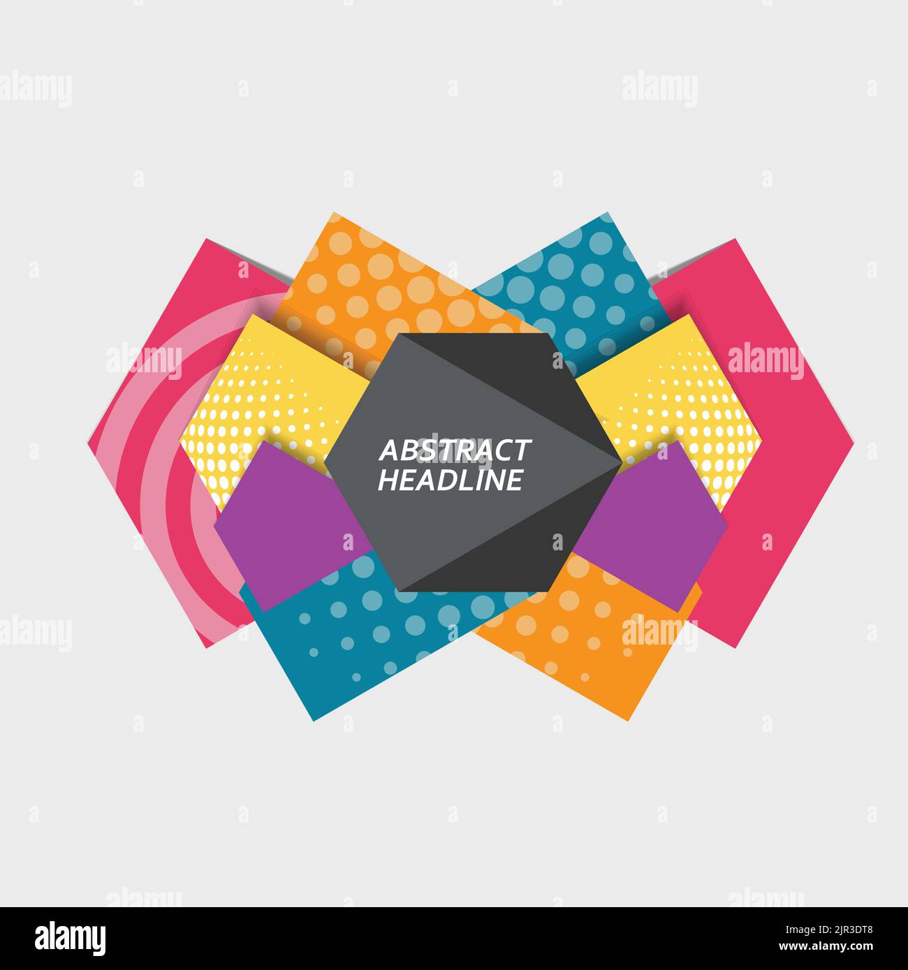 Vector abstract hexagonal background with halftone Stock Vector Image ...
