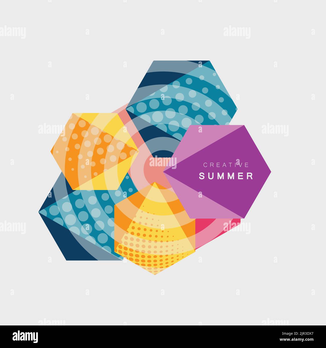 Vector abstract hexagonal background with halftone Stock Vector Image ...