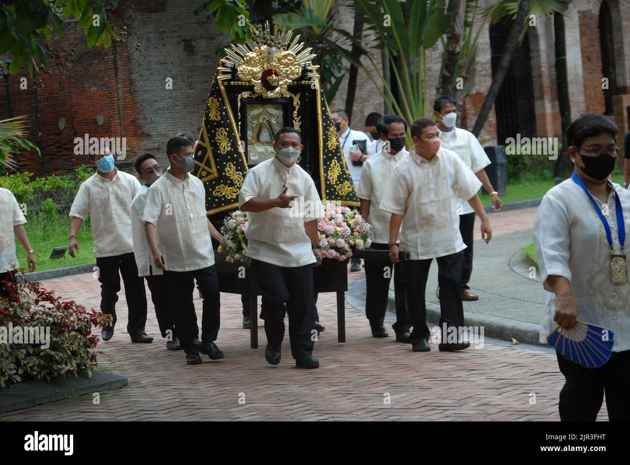 Religious Procession, Fort Santiago, Manila, Luzon, Philippines Stock