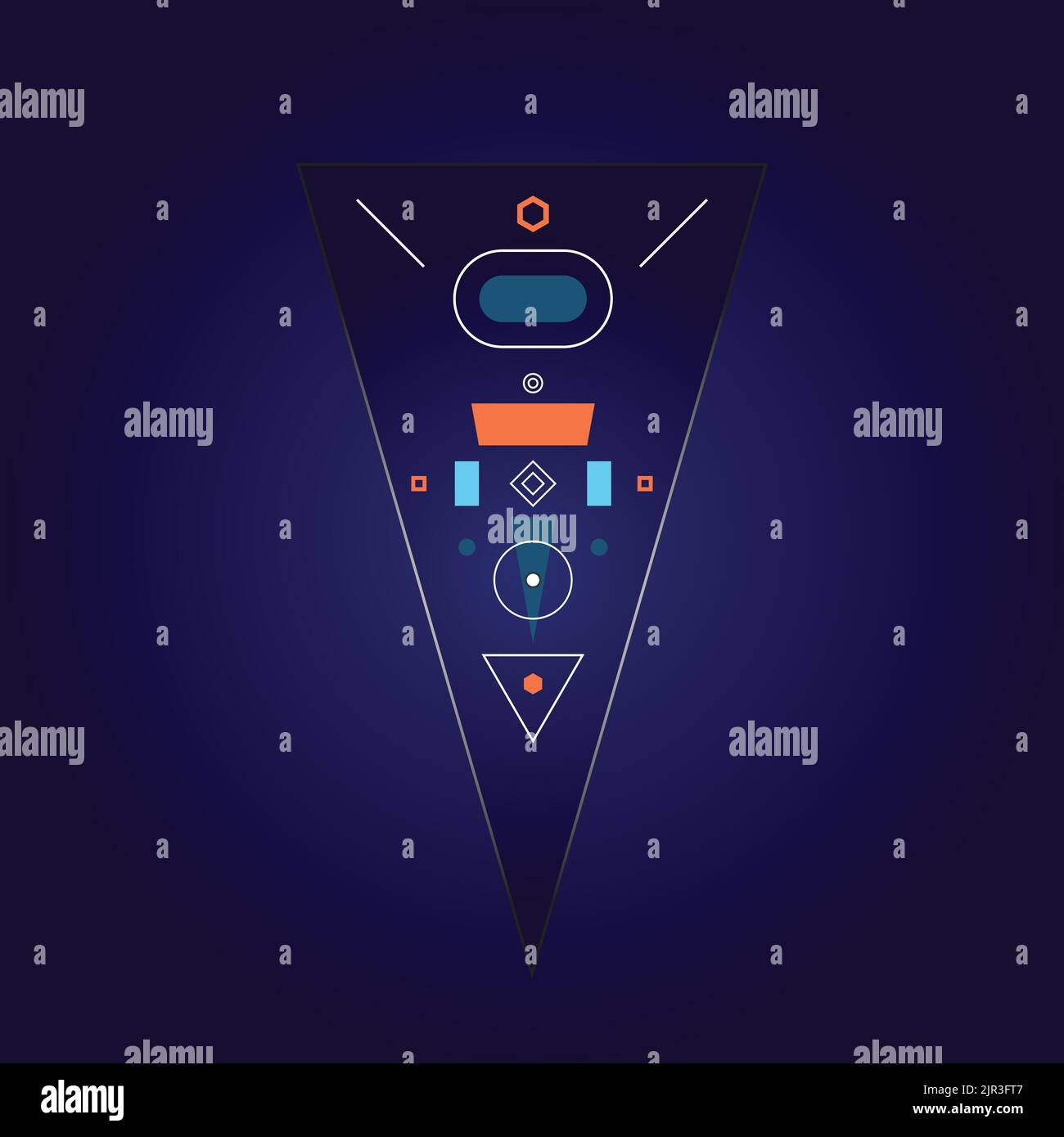 Abstract technology background with geometric elements Stock Vector ...