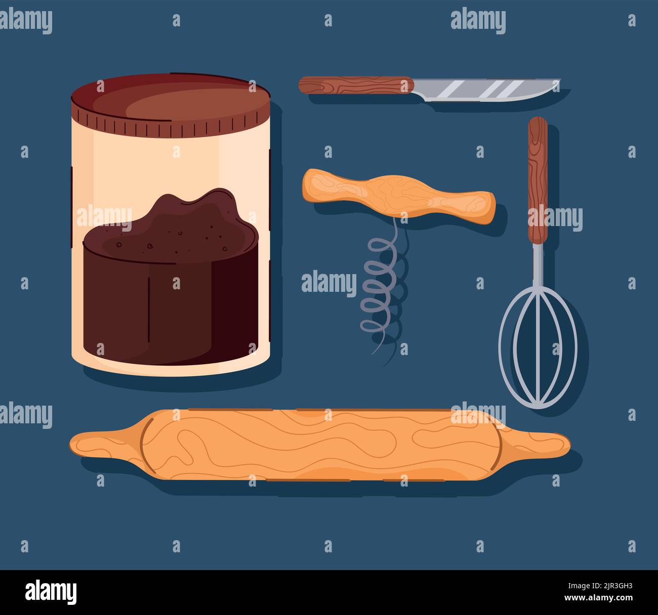 five kitchen equipment icons Stock Vector Image & Art - Alamy